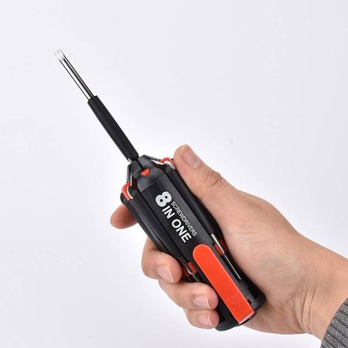 8 in 1  Multifunctional Portable Mini Screwdriver Set with LED Torch