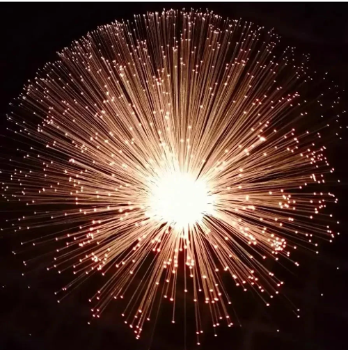 Crystal Base Fiber Optic Lamp