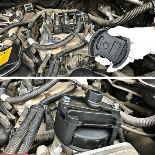 Adjustable oil filter wrench