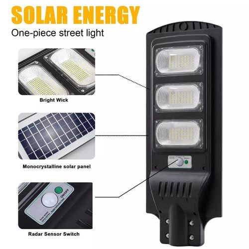 🔥💡Solar LED Street Light with Remote Sensor Waterproof Outdoor Light🎉👇