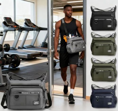 Large-Capacity Crossbody Bag – Waterproof, anti-theft, and ultra-durable, perfect for hiking, shopping, and traveling!