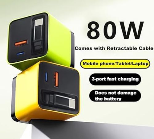✨3 in 1📲  Charger Retractable 80W MAX Fast👉