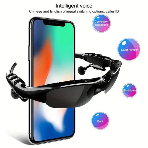 Smart Driving Glasses With Wireless Headphones For Music, Calls & Navigation, Glasses Stereo Wireless Headphones With Microphone Glasses Noise Cancelling Earphones Sports Headphones, Stereo Earphones Wireless Headset With Mic Glasses