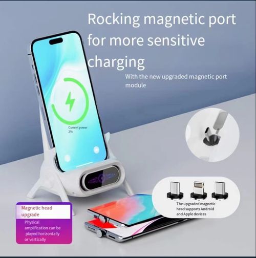 🚀🔥📲Last day sale 50%🔥Mini chair wireless fast charger multi-function mobile phone holder⚡️✨🚀Ghana cash on delivery📲