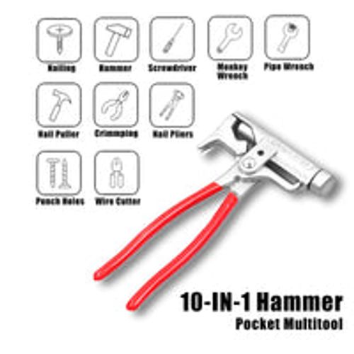 10 in 1 Non-slip Hammer Family Toolbox