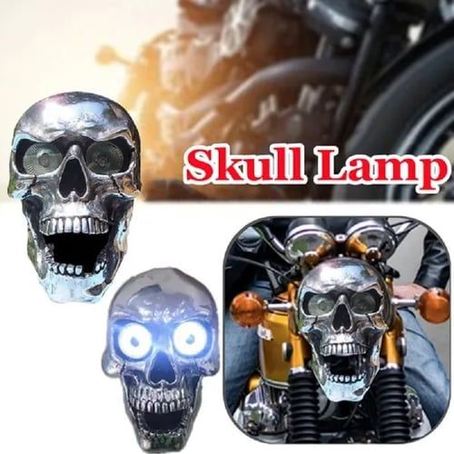 Motorcycle LED Skull Headlamp Harley Honda Yamaha🔥