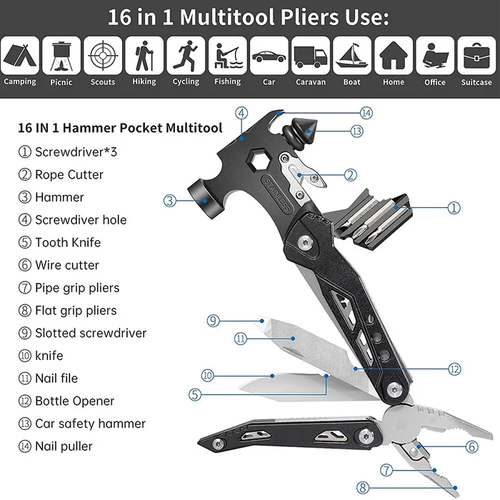 🔥🔥🔥16-in-1 Portable Multi Tool🔥🔥🔥