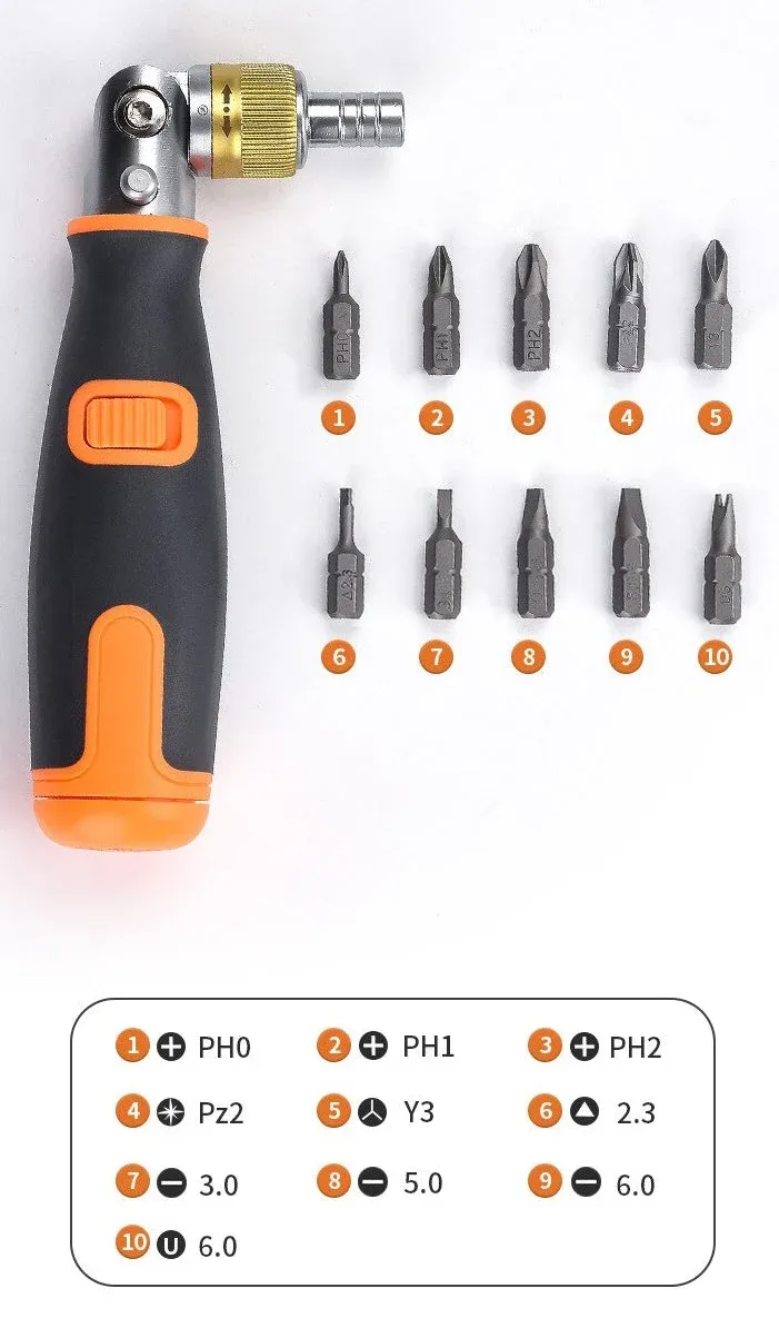 10 in 1 Multi-angle ratchet screwdriver Professional tools🎄🔥⏰✨🚀50% time limit🚀Ghana cash on delivery⏰