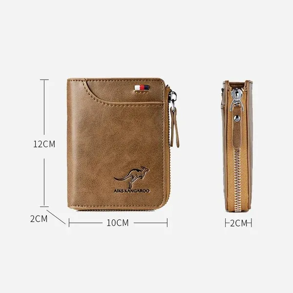 Men Wallet Zipper Genuine Leather Purse ( RFID PROTECTED )🚀Limited time 50% off 🚀Ghana Cash on Delivery