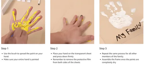 🎁Best Gift-Family Handprint Kit🔥Non-toxic, Odorless, and Harmless