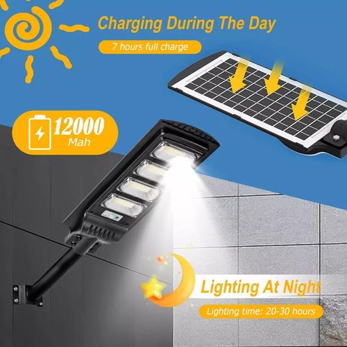 🔥💡Solar LED Street Light with Remote Sensor Waterproof Outdoor Light（001）🎉👇