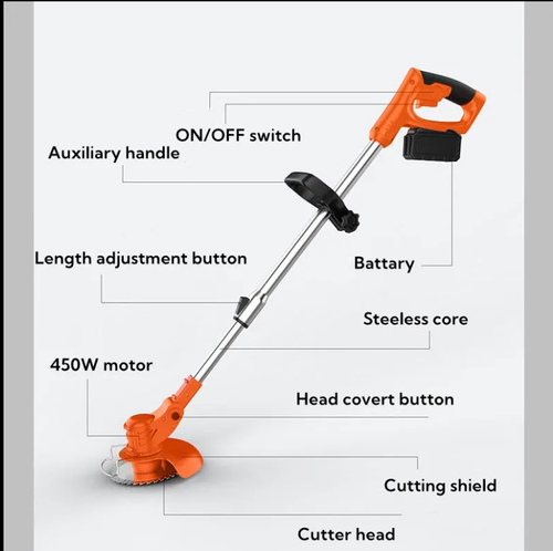 Garden Tools Lithium Battery Electric Rechargeable Grass Cutter