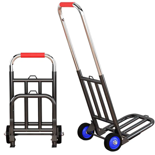 High Quality Four-Wheel Auxiliary Collapsible Service Cart Climbing Stair Dolly Trolley Hand Carts & Trolleys Shopping