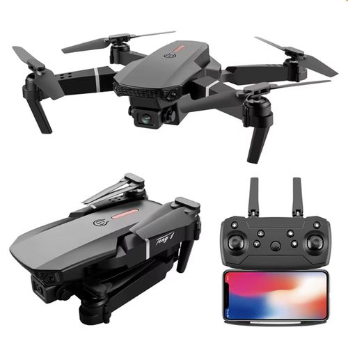 Cross-Border Foreign Trade Drone – E88PRO 4K Aerial Dual-Camera Quadcopter with Optical Flow, Foldable Remote-Controlled Aircraft Drone Toy
