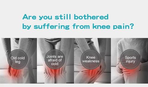 Warm Self-Heating Vibration Knee Massager - New Cross-Border Model, Electric Heating Knee Massager with Hot Compress