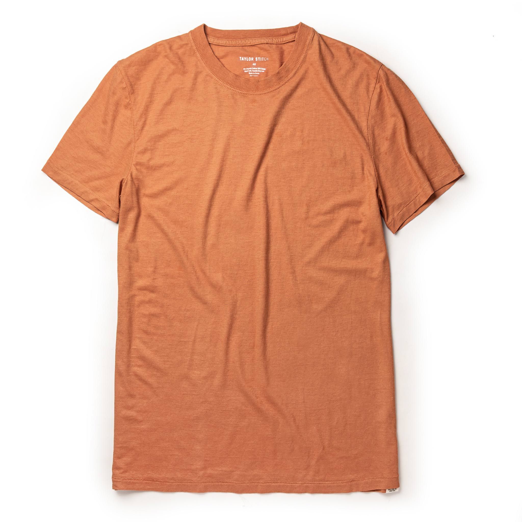 Wwusw Cotton Hemp Tee in Sunburn