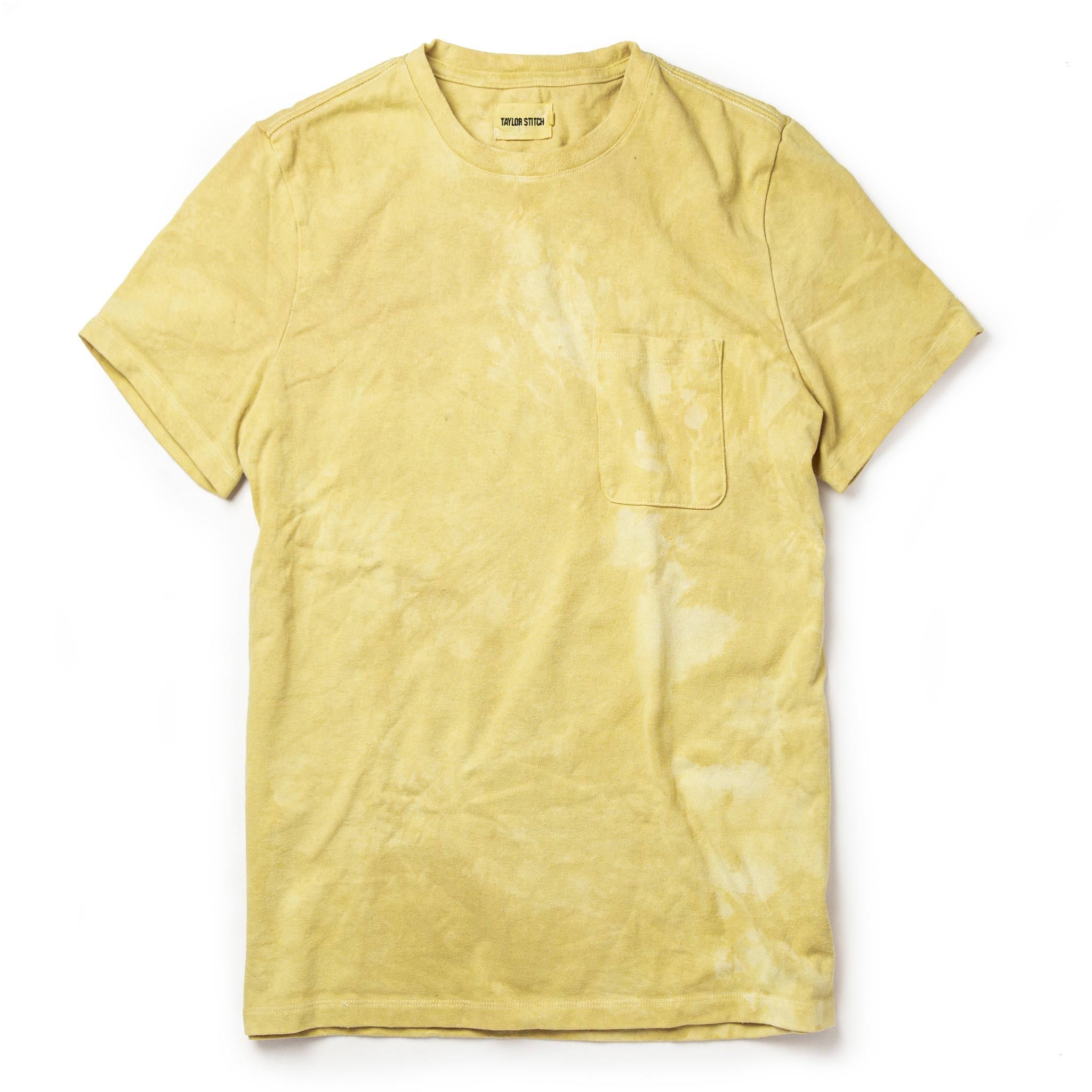 Wwusw Botanical Dye Tee in Ochre