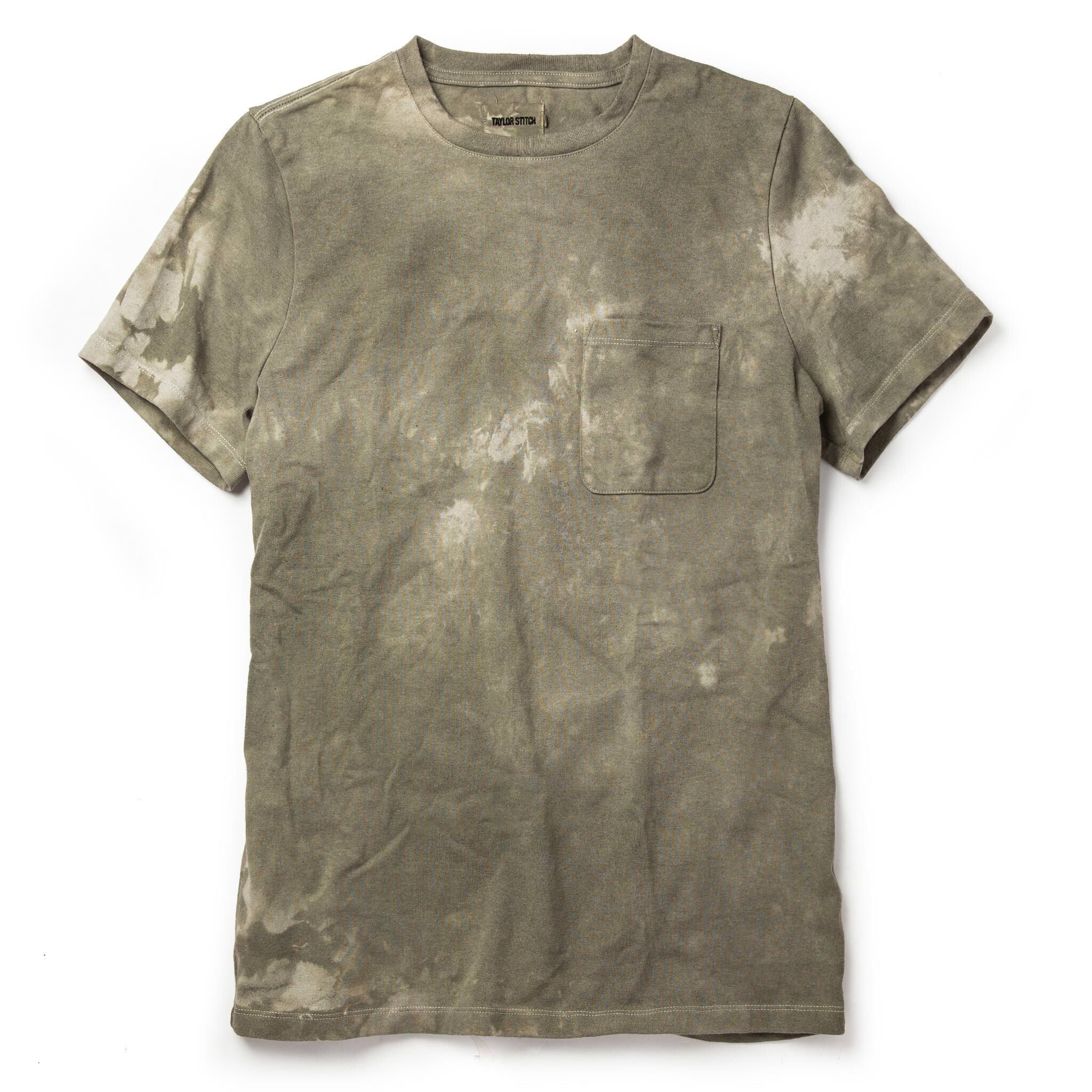 Wwusw Botanical Dye Tee in Moss