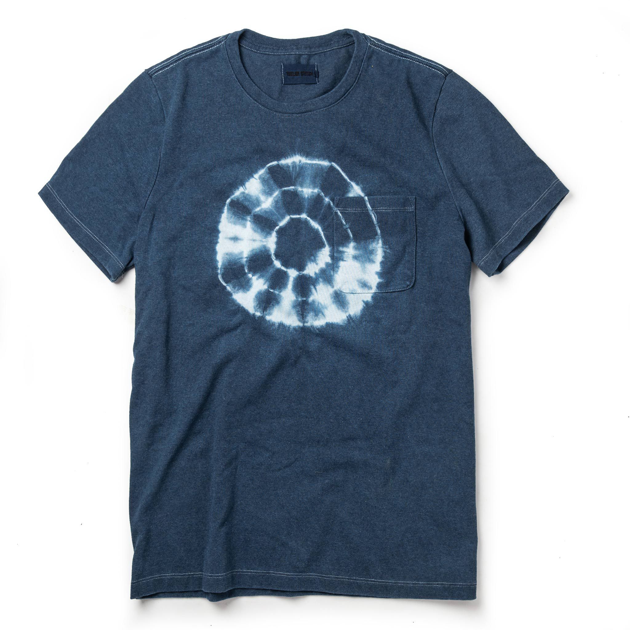 Wwusw Botanical Dye Tee in Indigo