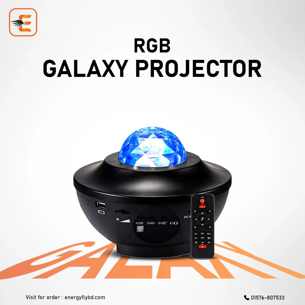 Galaxy Projector With Bluetooth Music Speaker