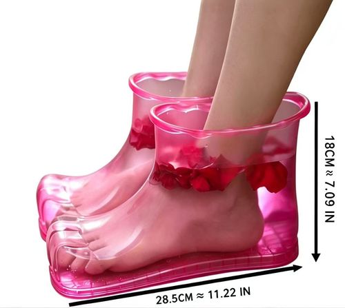 Foot Soak Bath Therapy Massage Shoes Ankle Boots Sole Relaxation Home Feet Care