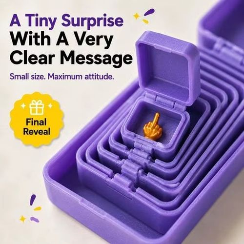 3D Printed Multicolor Matryoshka Doll Box Surprise Box with Built-in Middle
