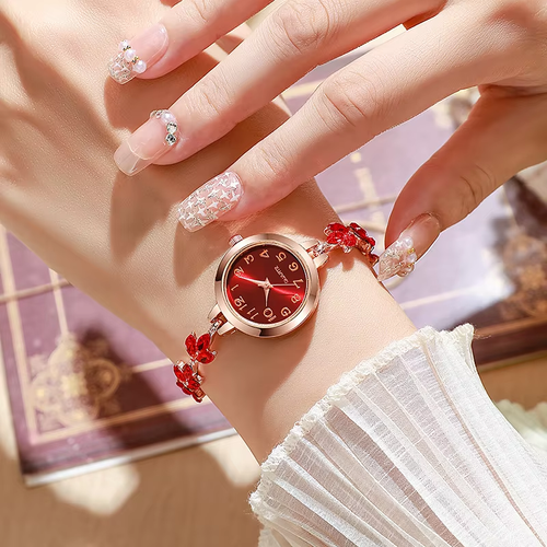 Ladies' watch brand, retro rhinestone quartz strap, ladies' watch, luxury watch, ladies' watch