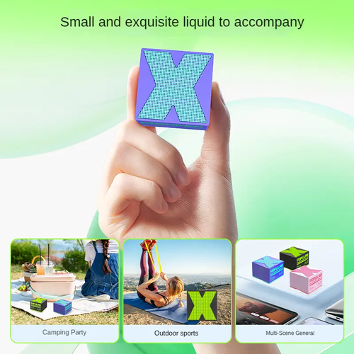 Compact Portable Speaker with Aluminum Alloy & ABS Housing - Bluetooth 5.0, Stable Connection for Outdoor Use
