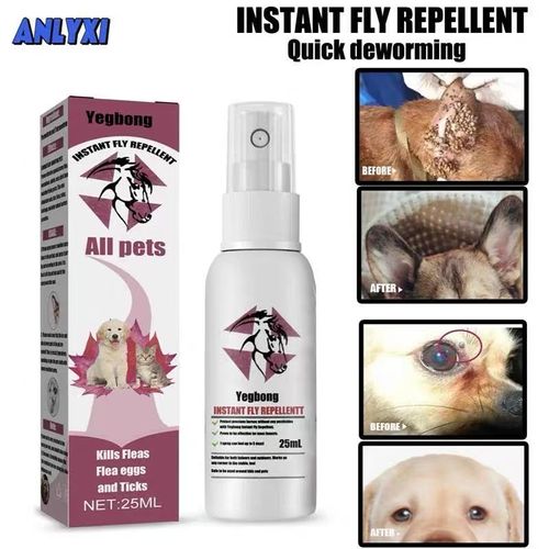 Buy 1 Get 1 Free Pet Flea Tick Mosquito Spray, Safe Insect Repellent for Dogs & Cats