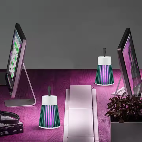 Electric shock type powerful outdoor mosquito repellent lamp car-mounted mosquito catching and killing device