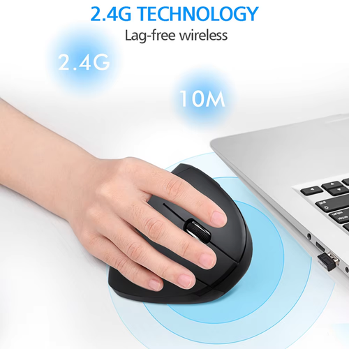 🖱Wireless USB Rechargeable Ergonomic Vertical Optical Mouse(🔥50% off)