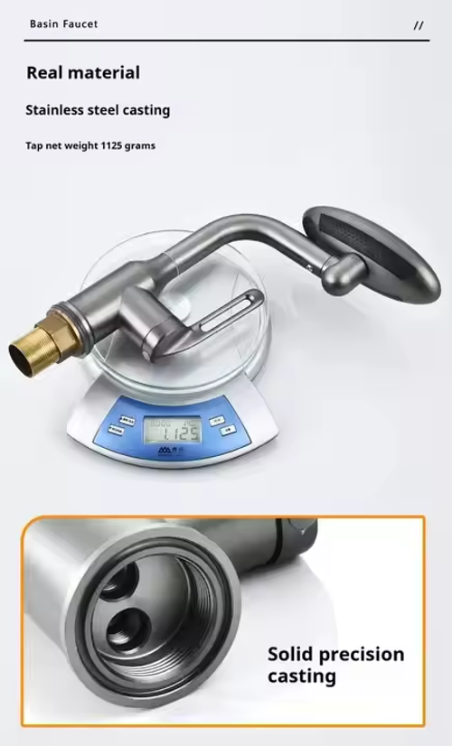 Single-Handle Stainless Steel Flying Saucer Bath Shower Faucet Multifunctional Space Rain Jet Hot Cold Ceramic Valve Core Made