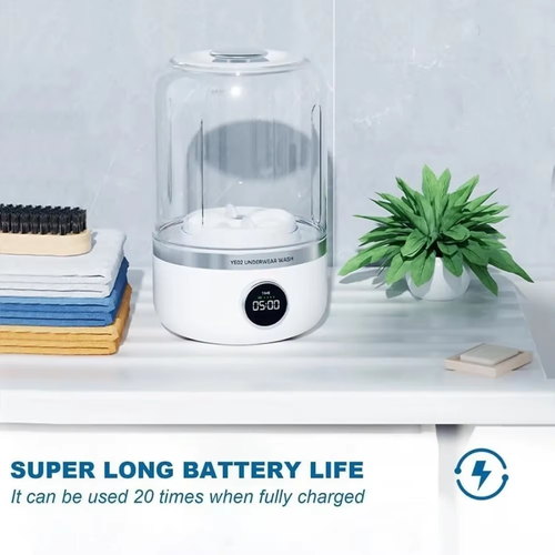 4000Mah Bady Washing Machine for Cleaning Children's Cloth 1L Portable Mini Size Multi-function Automatic Small Wash Care Health