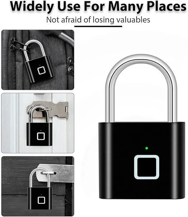 No Worries – Smart Fingerprint Padlock for Ultimate Security!