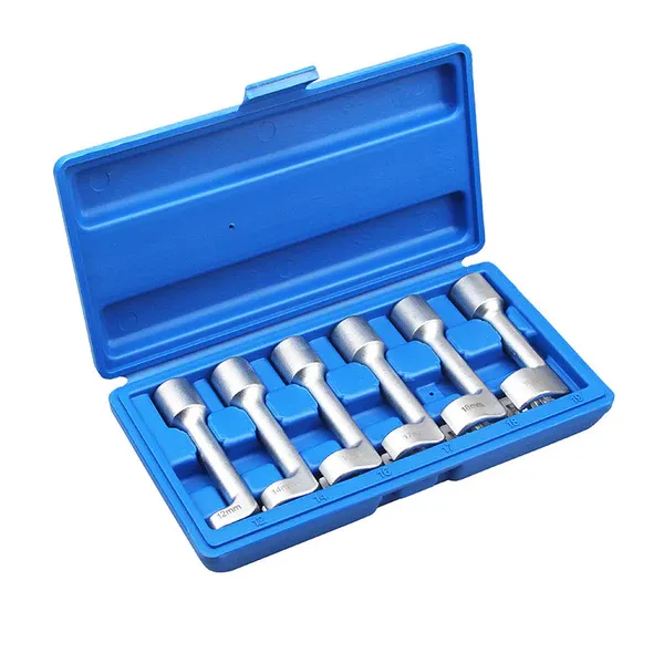 Open hexagon slotted oxygen sensor wrench diesel injection pipe socket wrench   Suitable for various vehicles