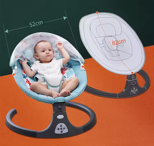 Baby electric rocking chair soothes newborn baby to sleep in cradle bed