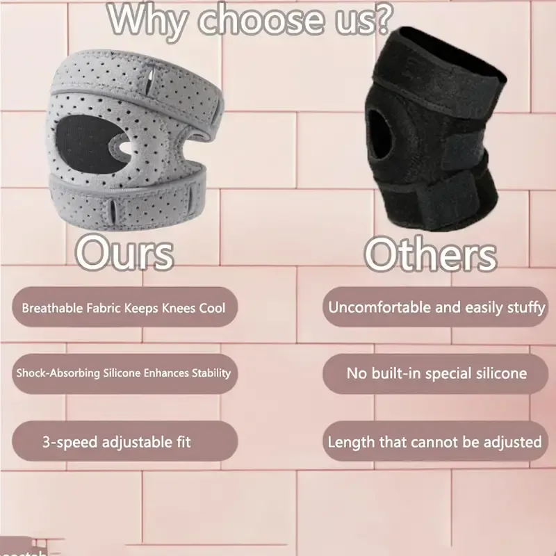 Sports Medicine  Knee Brace  1pcs adjustable breathable knee support bracket