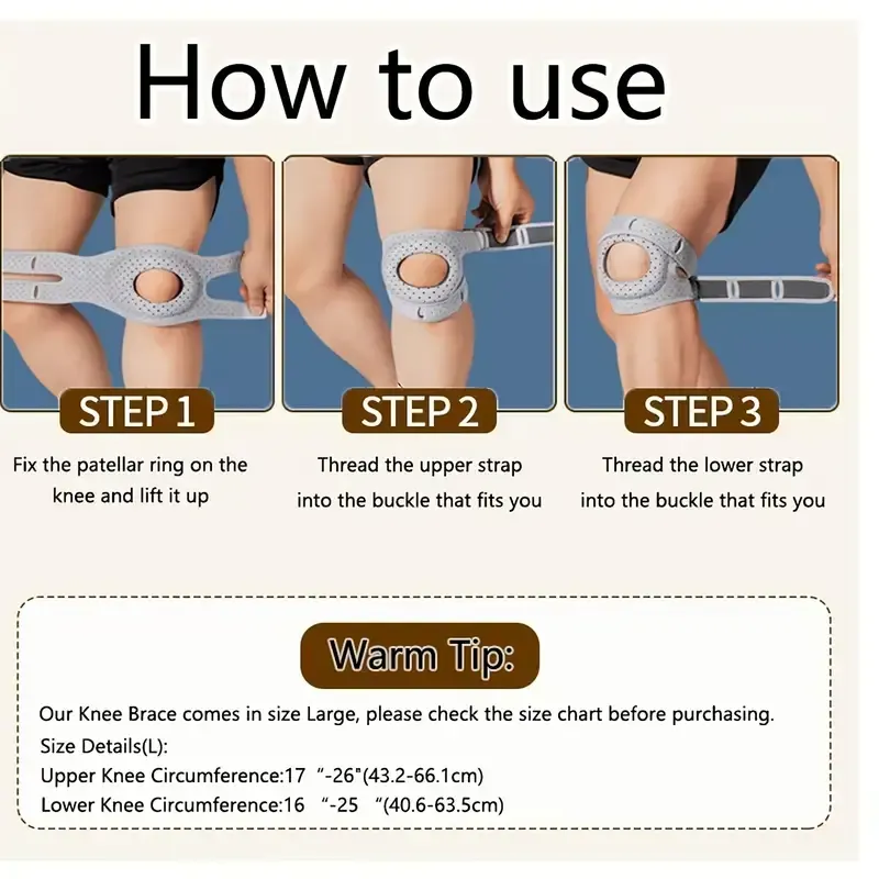 Sports Medicine  Knee Brace  1pcs adjustable breathable knee support bracket