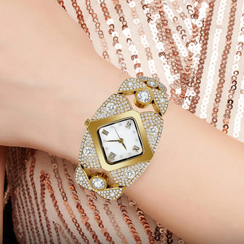 💎49% off ⌚Women's Retro Quartz Watch with Sparkling Rhinestones