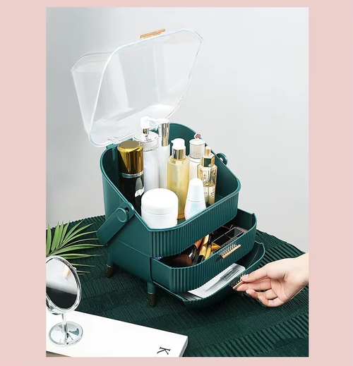Light luxury cosmetics storage box