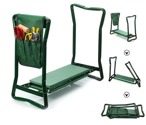 Garden Kneeler and Seat Foldable Garden Stool Heavy Duty Gardening Bench for Kneeling Sitting with Handles