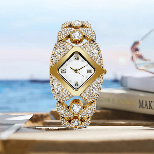 💎49% off ⌚Women's Retro Quartz Watch with Sparkling Rhinestones