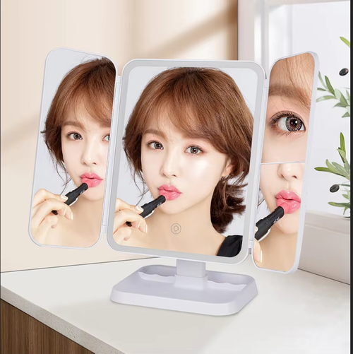 Led Makeup Mirror Portable Salon Mirror with Led Lights Lights Magnifying Handheld Led Makeup Mirror