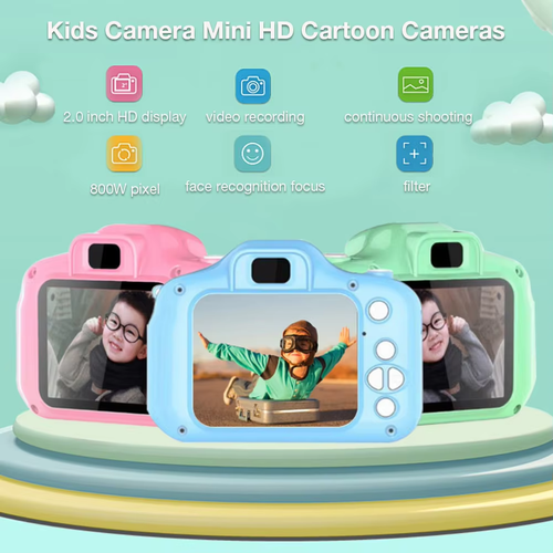 Cheapest Hot Selling Single Lens X2 Mini Digital Video Kids Camera for Kids 1080P Children Camera Toy Gifts