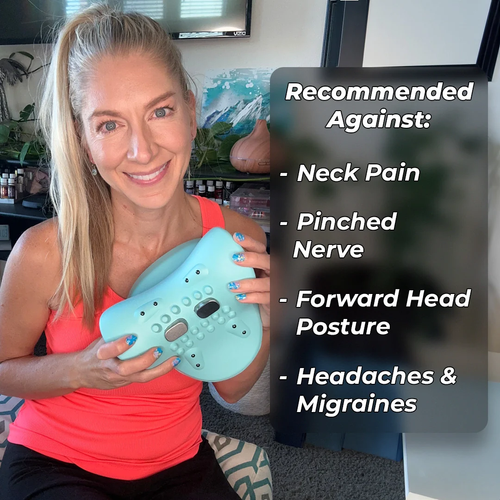 Multifunctional shoulder and neck massager Massage pillow Portable household electric kneading neck hot compress massager