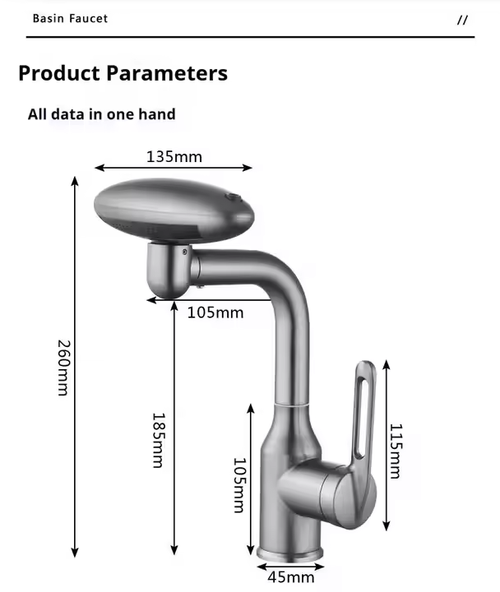 Single-Handle Stainless Steel Flying Saucer Bath Shower Faucet Multifunctional Space Rain Jet Hot Cold Ceramic Valve Core Made