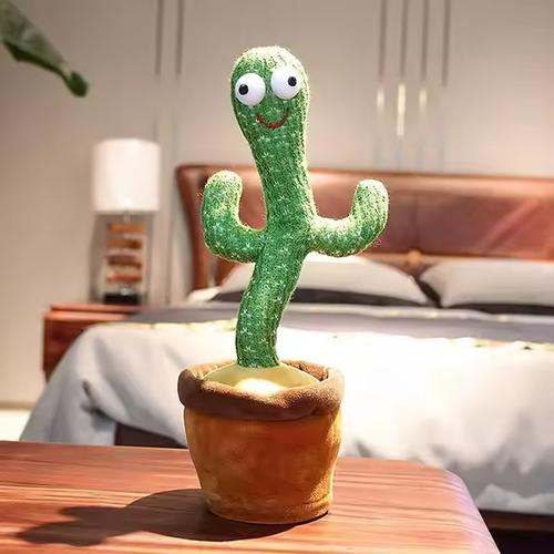 Dancing Cactus Talking, singing and dancing electric plush toy