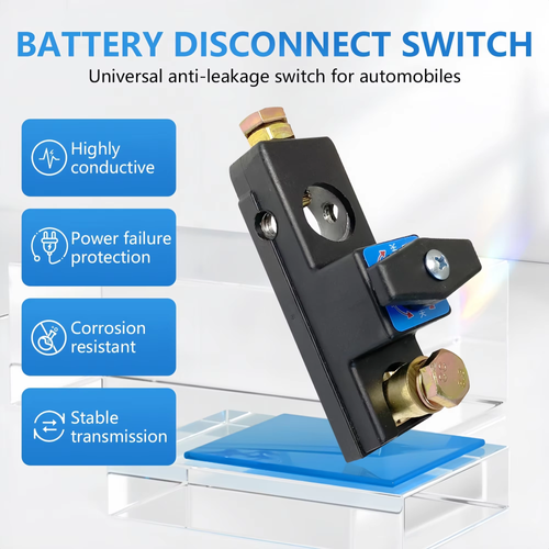 Universal 12V24V Car Battery Disconnect Switch Isolator Power Cut Off Kill Switches for RV ATV Boat Car Truck Auto Yacht