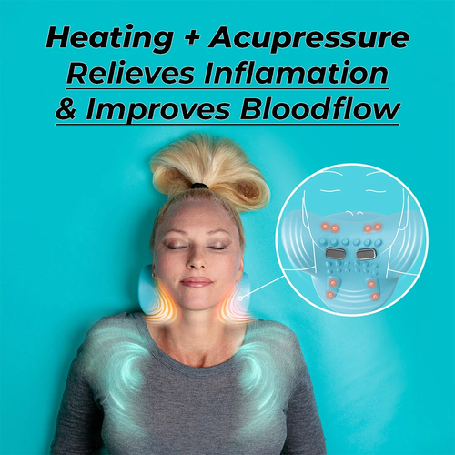 Multifunctional shoulder and neck massager Massage pillow Portable household electric kneading neck hot compress massager