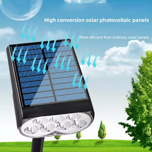 New solar outdoor waterproof tree light, super bright landscape garden lawn light, garden decorative lighting spotlight